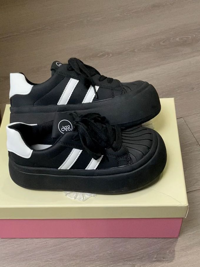 低帮 系带 魔术贴 皮革 
