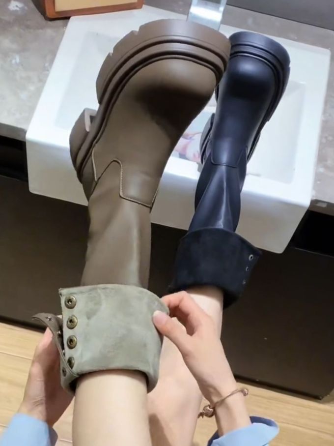 圆头 皮革 