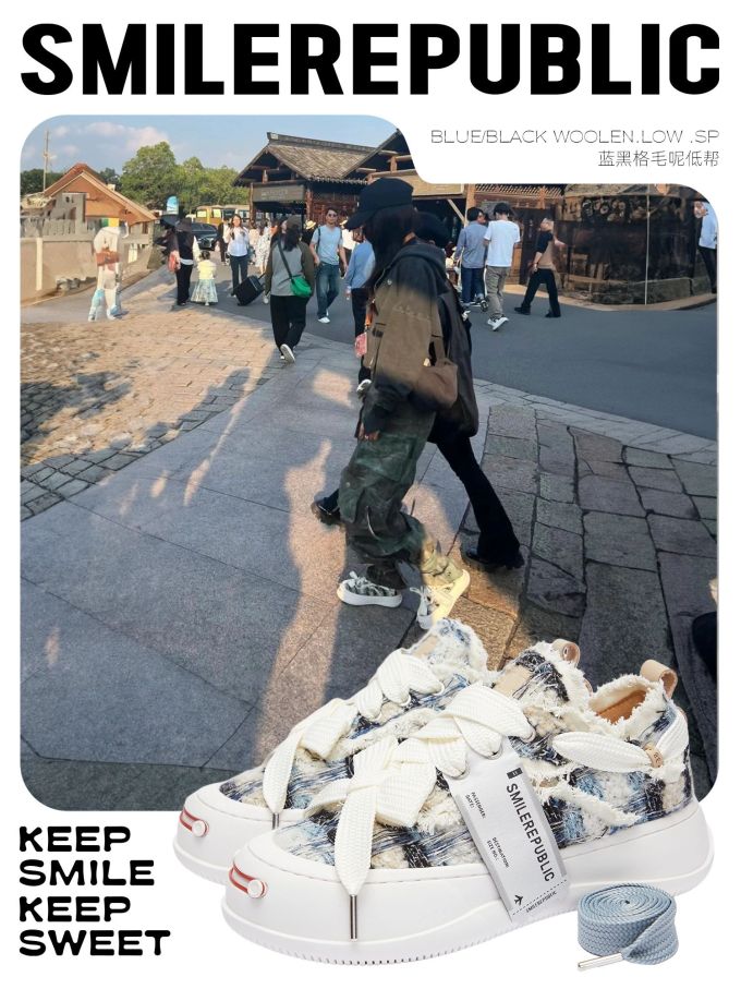 低帮 系带 魔术贴
