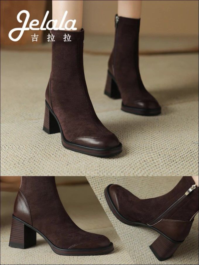 高跟 粗跟 方头