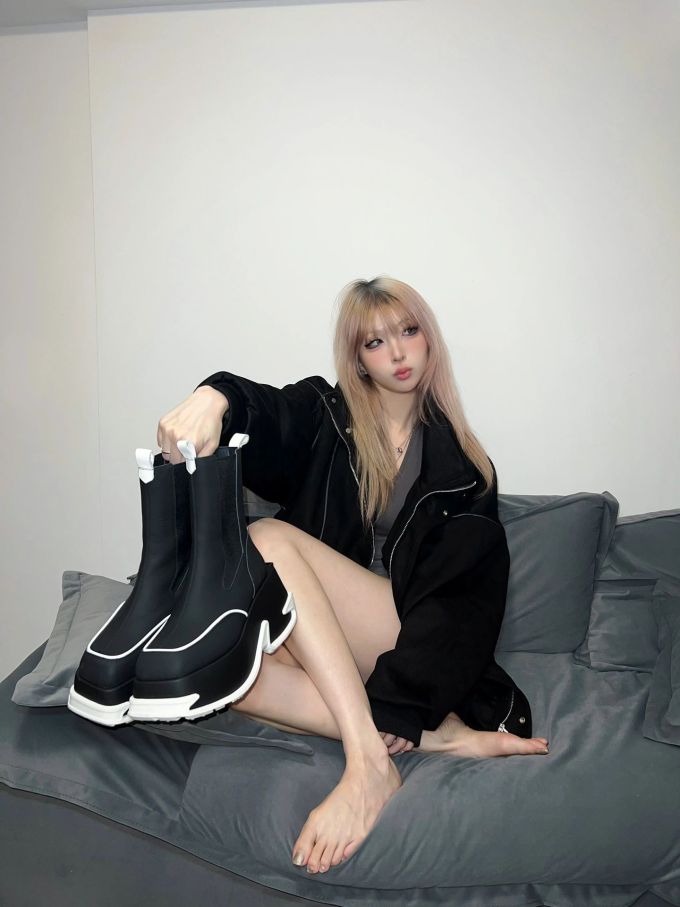 边缘装饰 蓝黑色 基础拉链