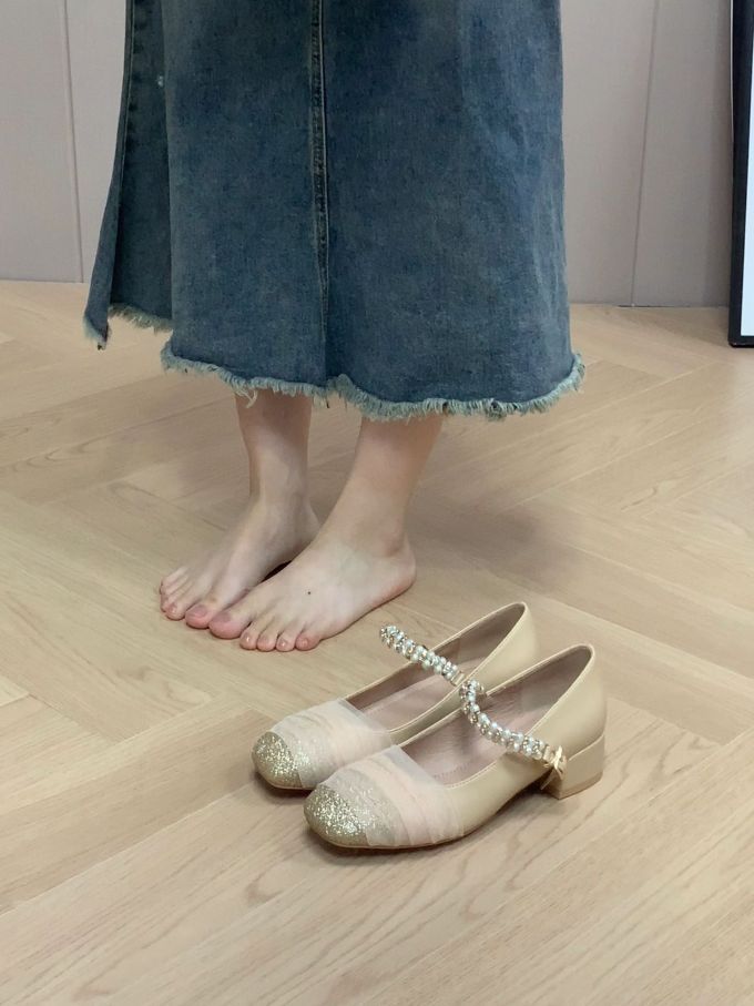 圆头 浅口鞋 皮革
