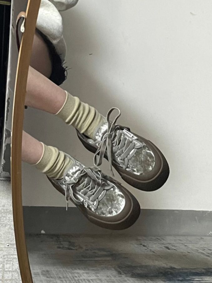 圆头 系带 皮革