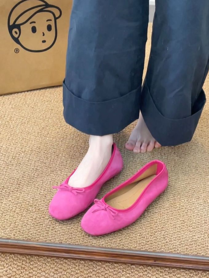 圆头 一脚蹬 中口鞋 皮革