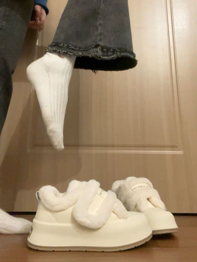 厚底 无帮 皮革 