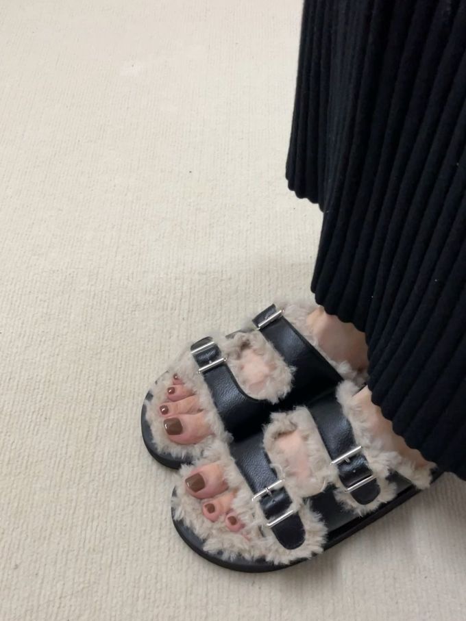 无帮 袢扣 皮革