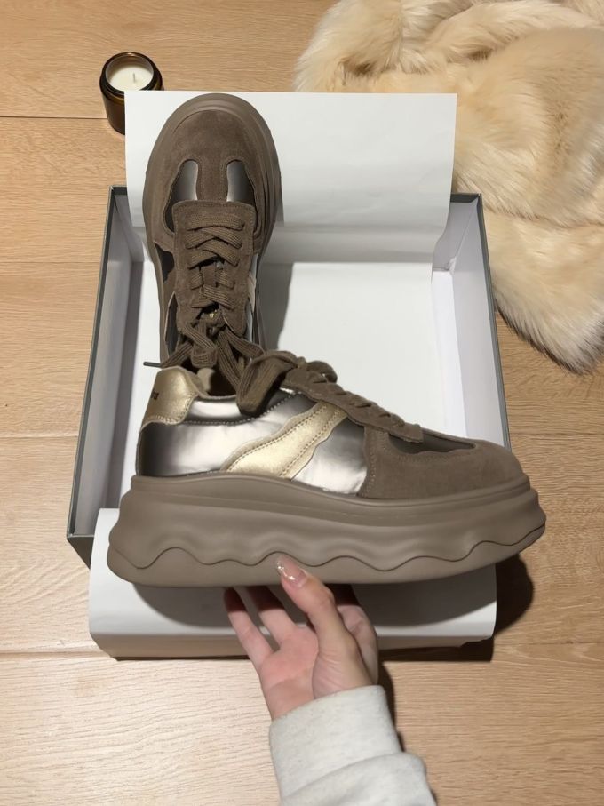 高帮 系带 皮革