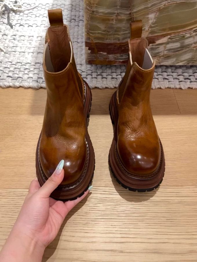 圆头 松紧带 皮革 