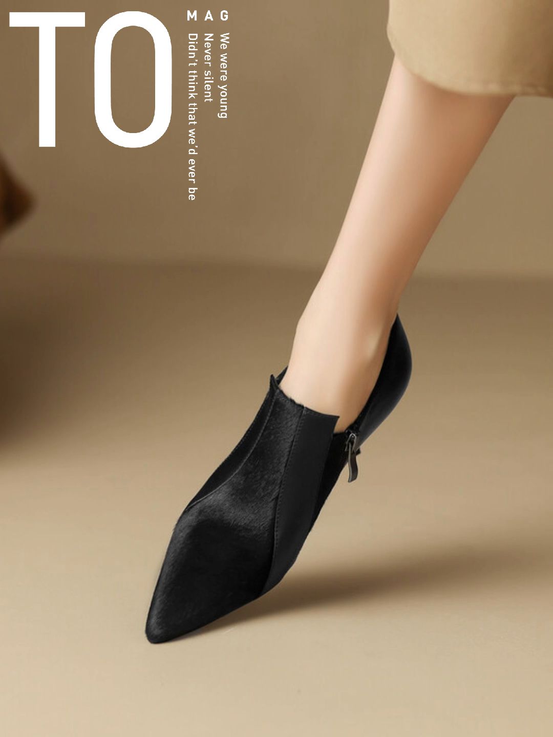 尖头 皮革 拉链  - VALI鞋履AI设计主图