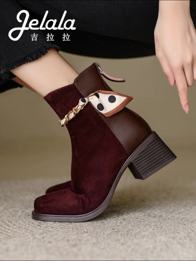 粗跟 皮革