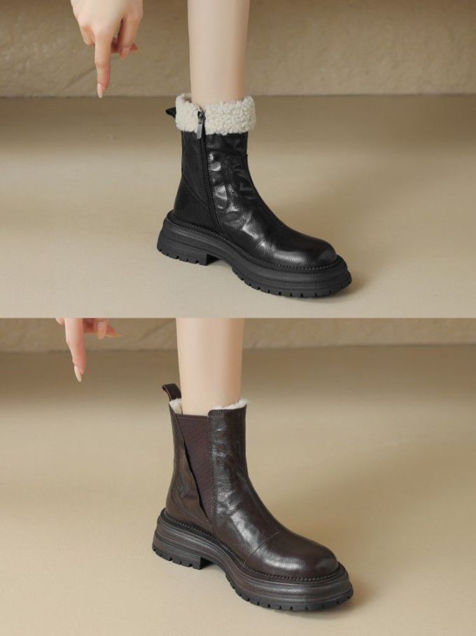 圆头 松紧带 皮革 