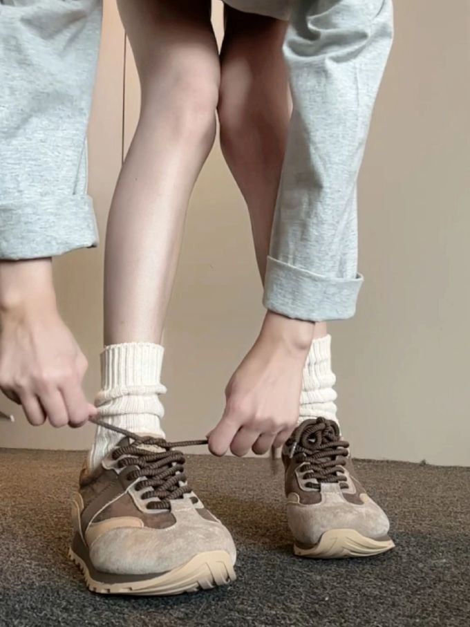低帮 系带 皮革