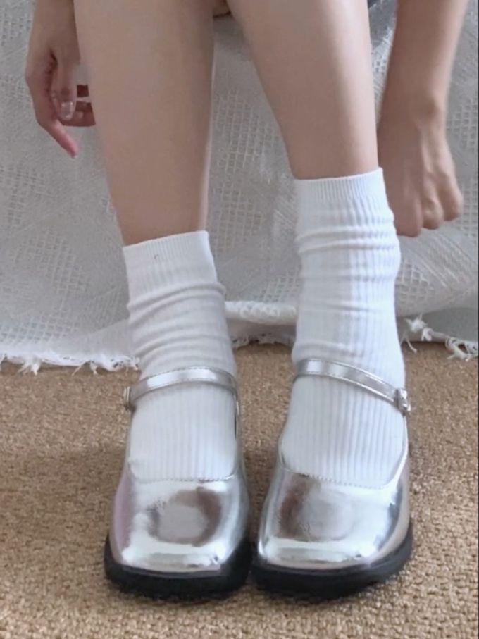 袢扣 中口鞋 皮革 
