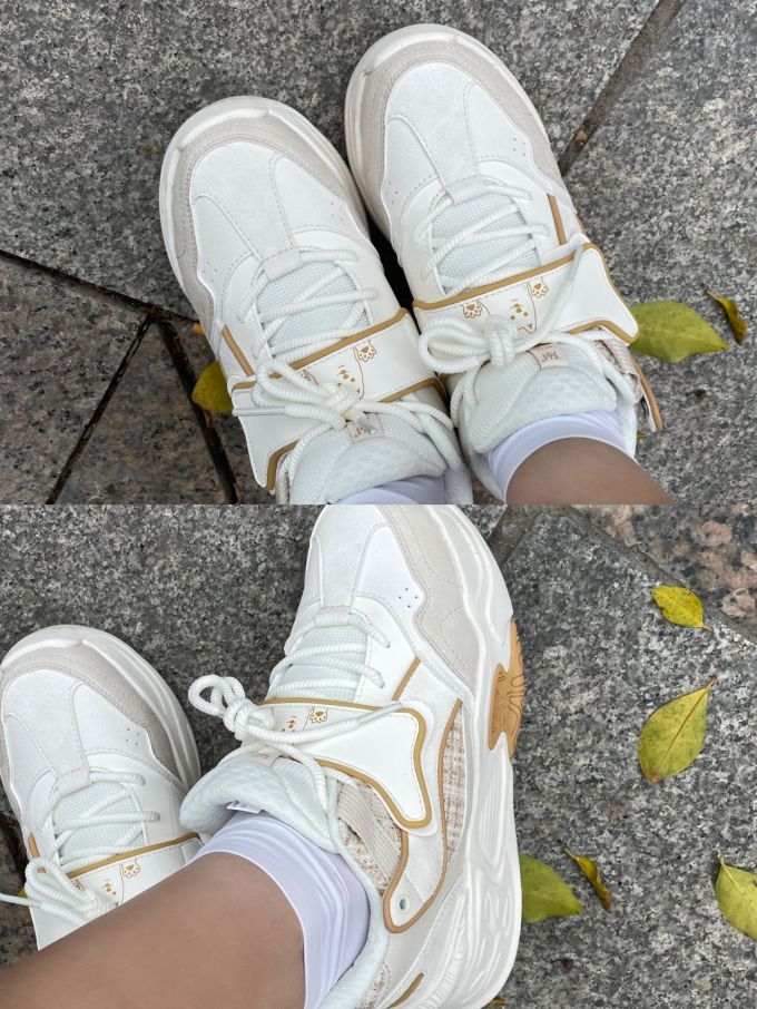 中帮 系带 皮革
