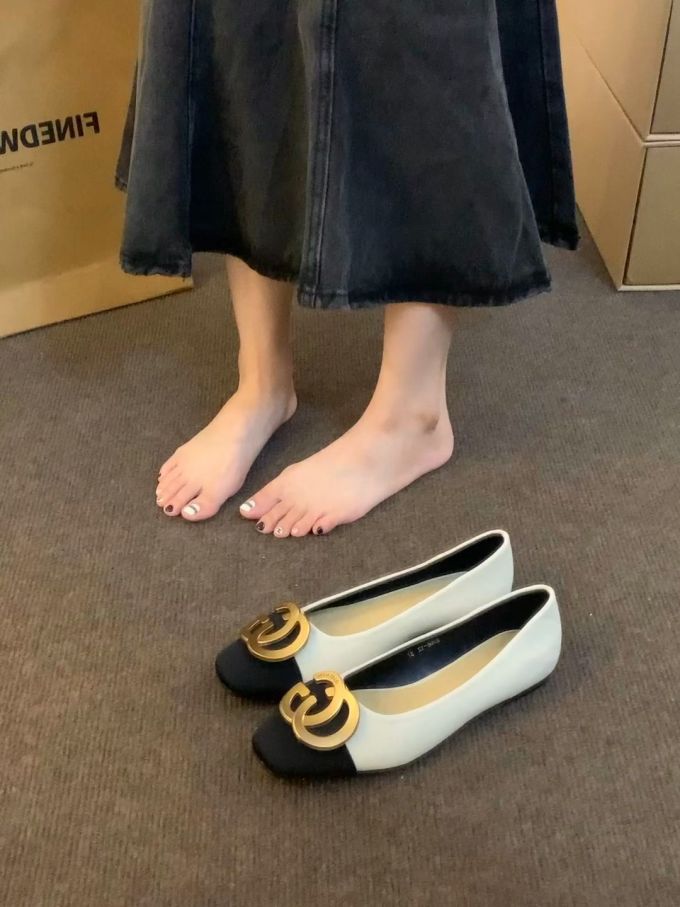 圆头 低帮 一脚蹬 浅口鞋
