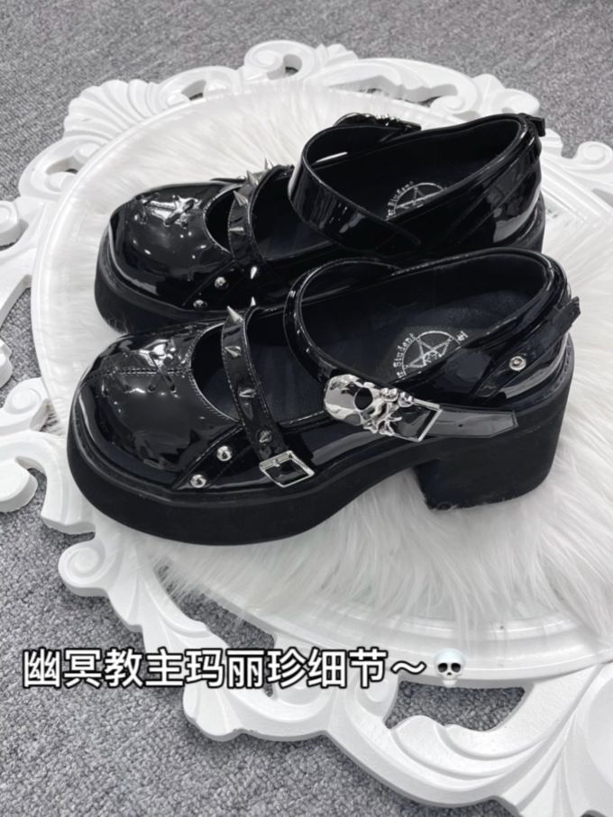 圆头 中口鞋 皮革