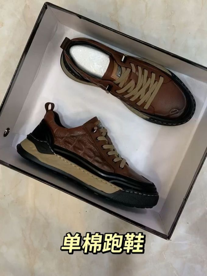 低帮 系带 皮革