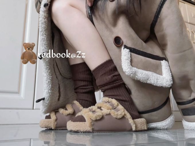 平底 无帮 皮革 