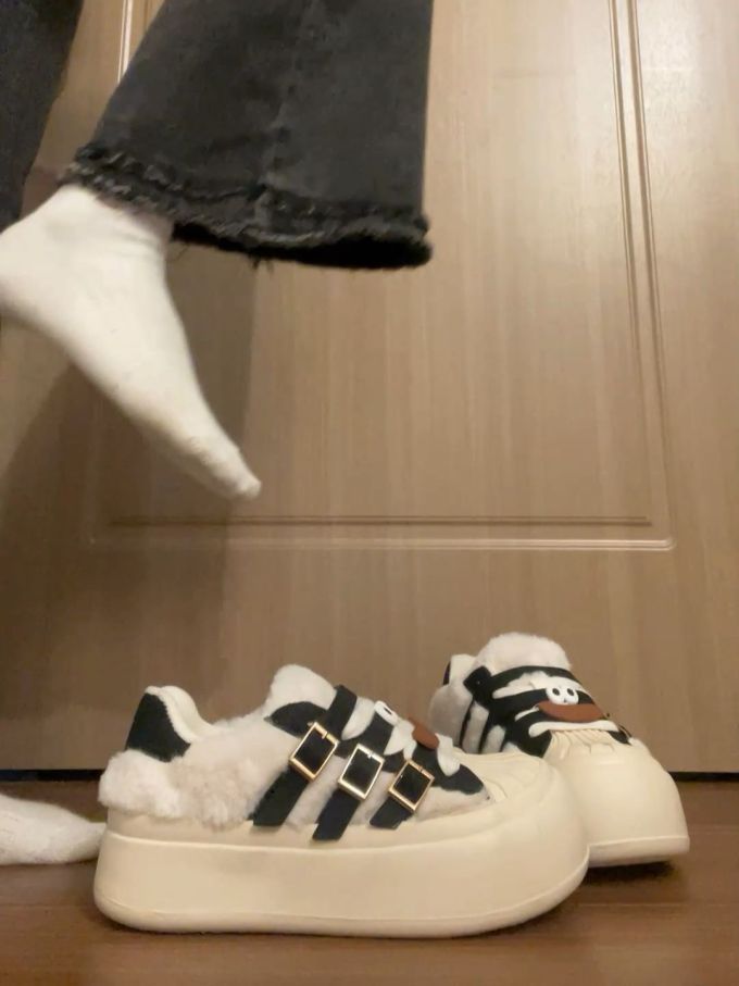 低帮 魔术贴 皮革 