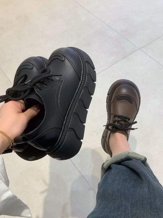 圆头 低帮 皮革