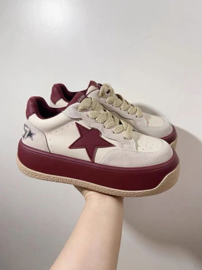 低帮 系带 皮革