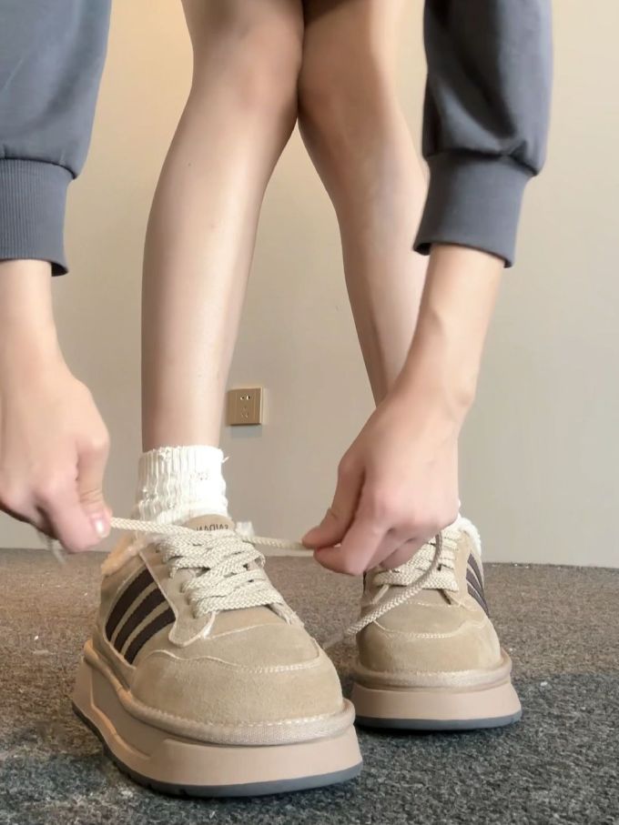 低帮 系带 皮革
