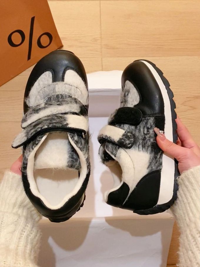 低帮 魔术贴 皮革 