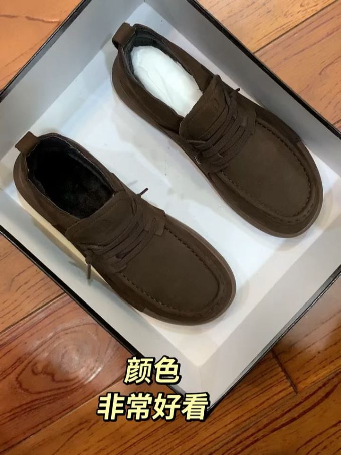 圆头 低帮 深口鞋 皮革