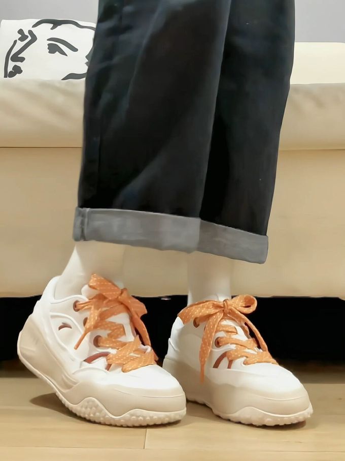 低帮 系带 布面 