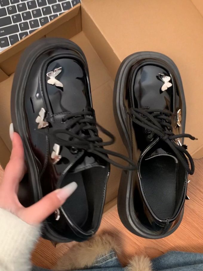 低帮 系带 皮革