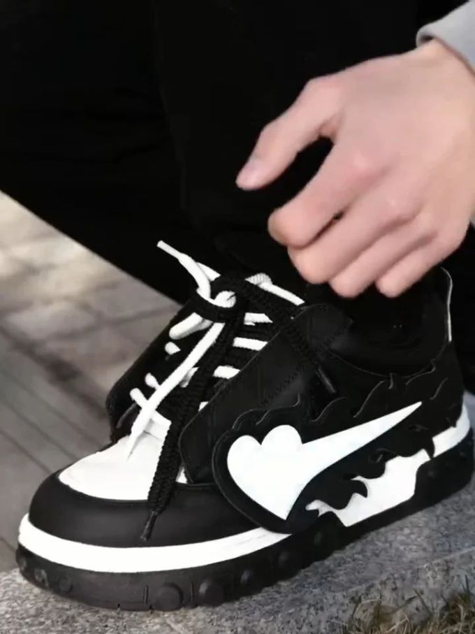 低帮 系带 皮革