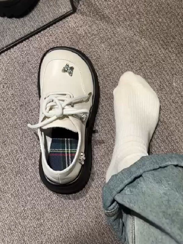 圆头 深口鞋 皮革