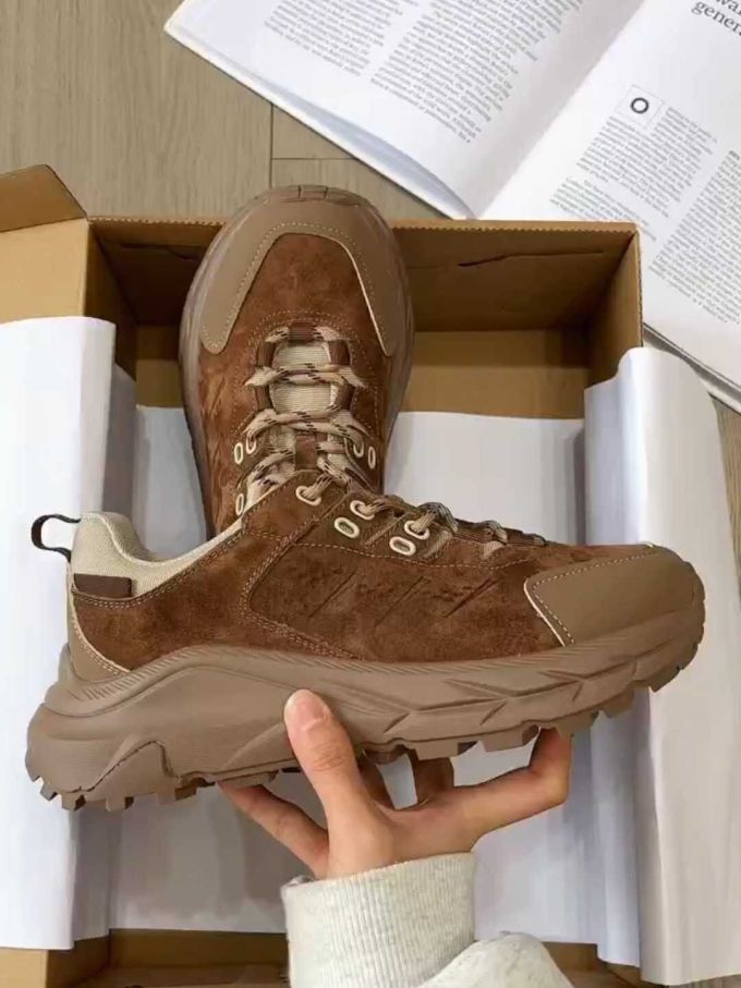高帮 系带 皮革 