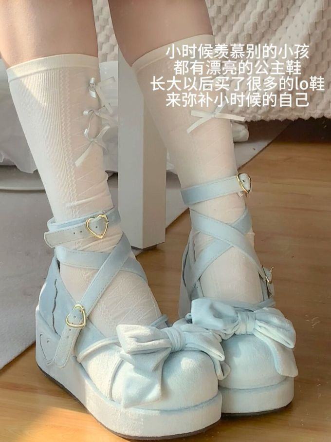 厚底 圆头 袢扣 中口鞋 皮革