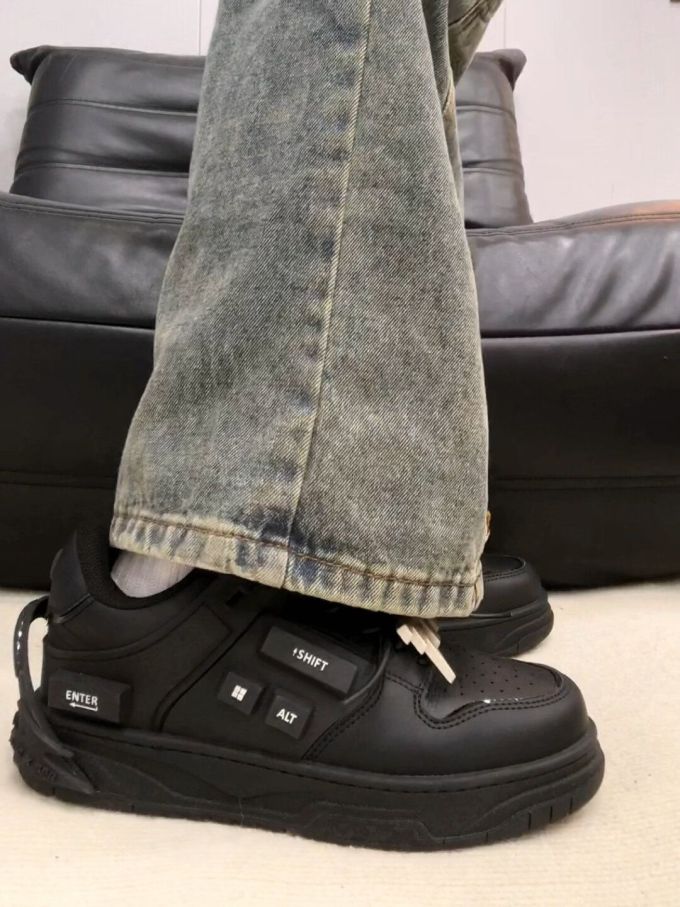 低帮 魔术贴 皮革 