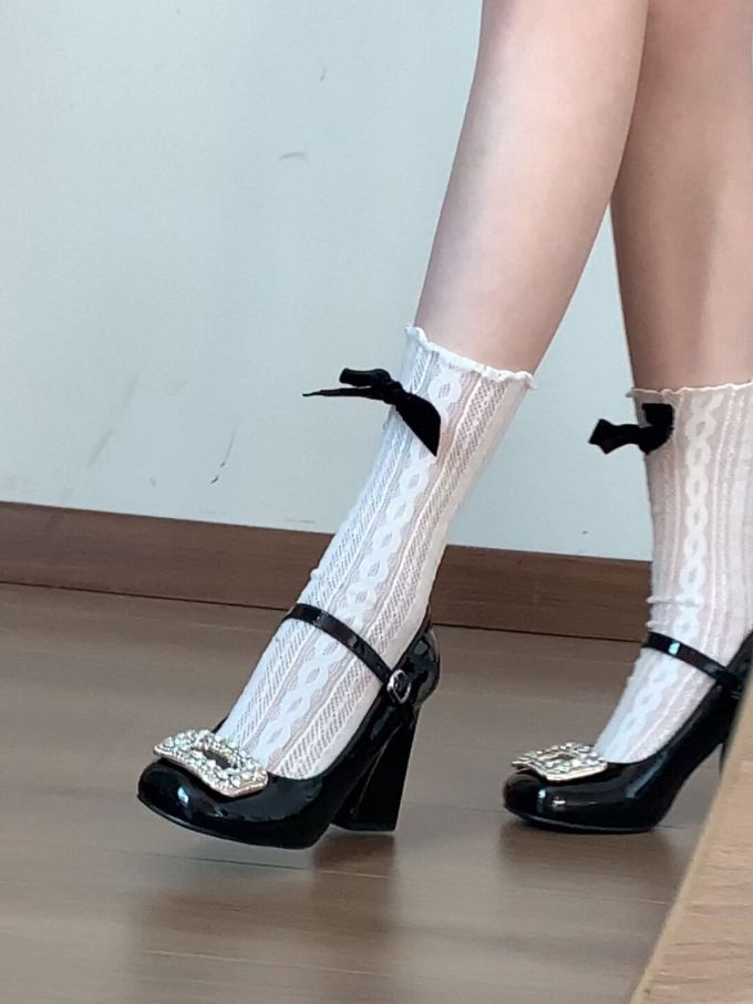 方头 袢扣 中口鞋 皮革