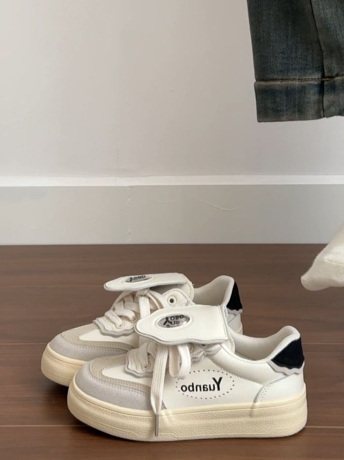 低帮 系带 魔术贴 皮革 