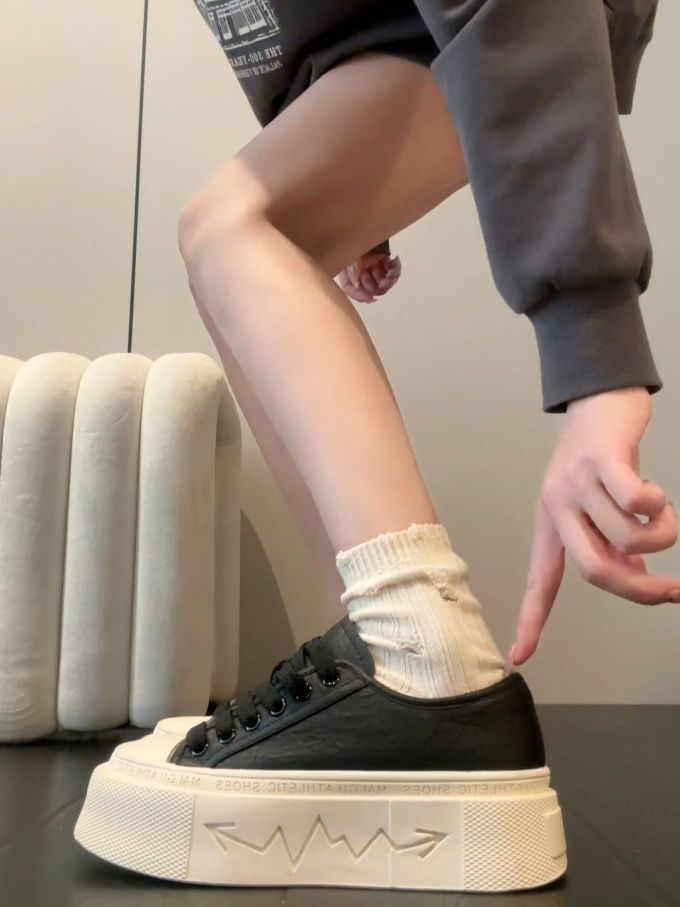 低帮 松紧带 皮革