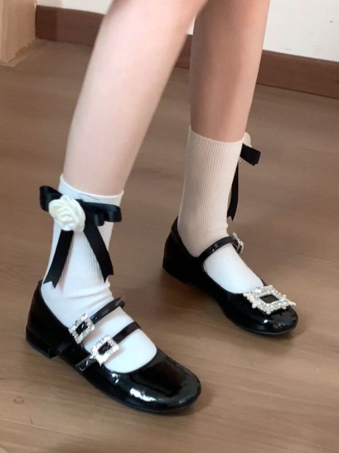 圆头 中口鞋 皮革