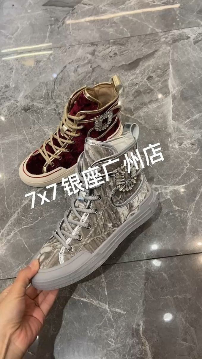 高帮 系带 布面