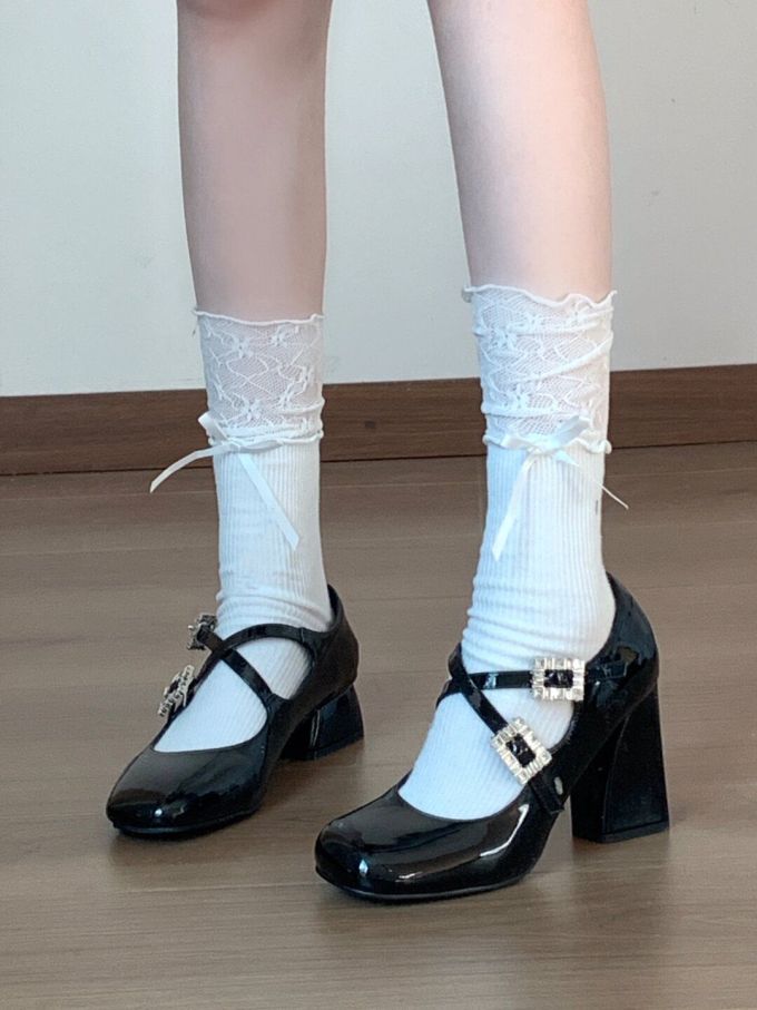 方头 袢扣 中口鞋 皮革
