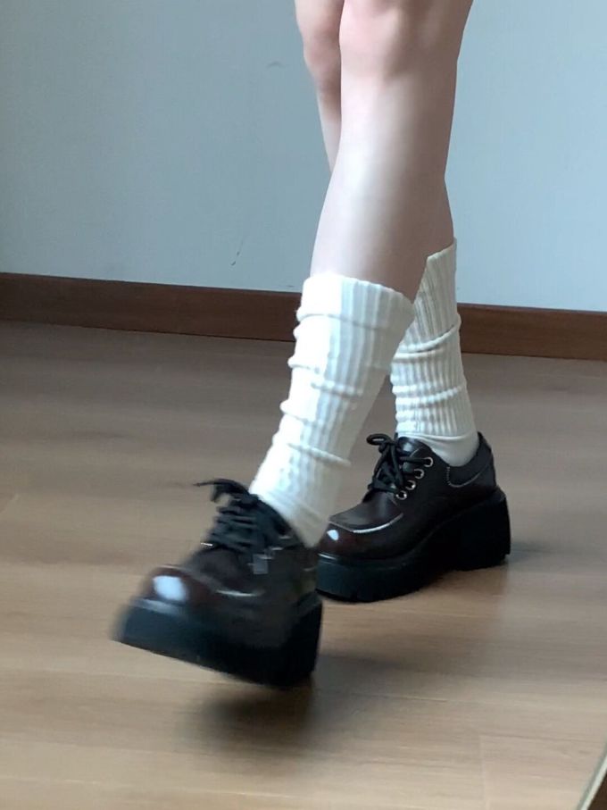 厚底 皮革