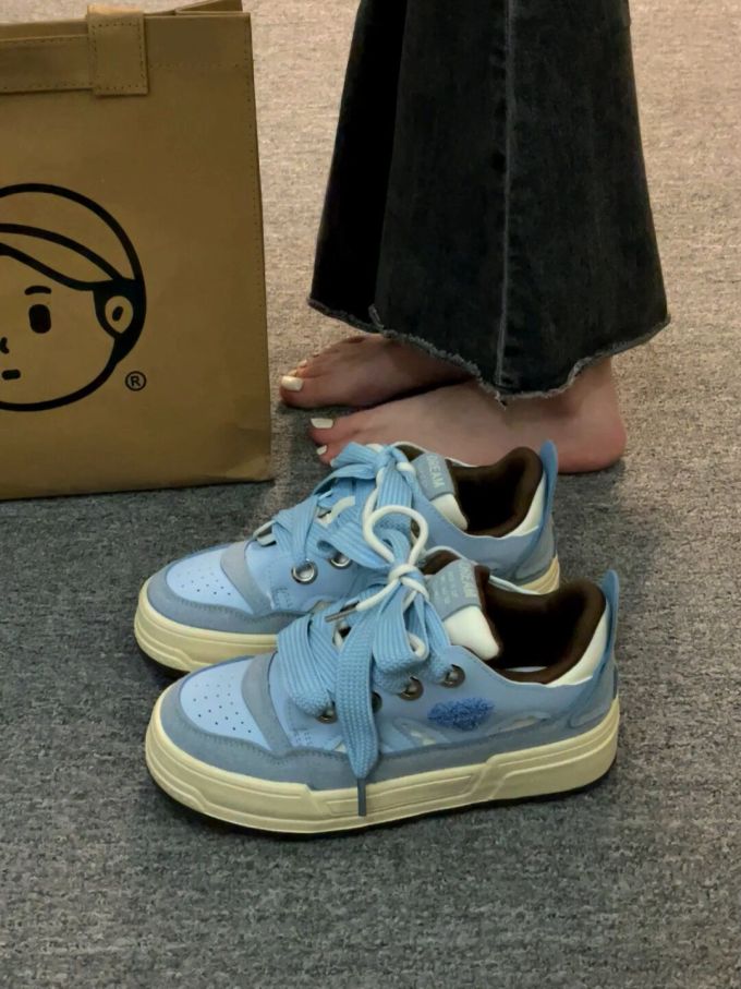 低帮 系带 皮革