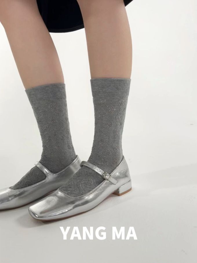 方头 袢扣 中口鞋 皮革