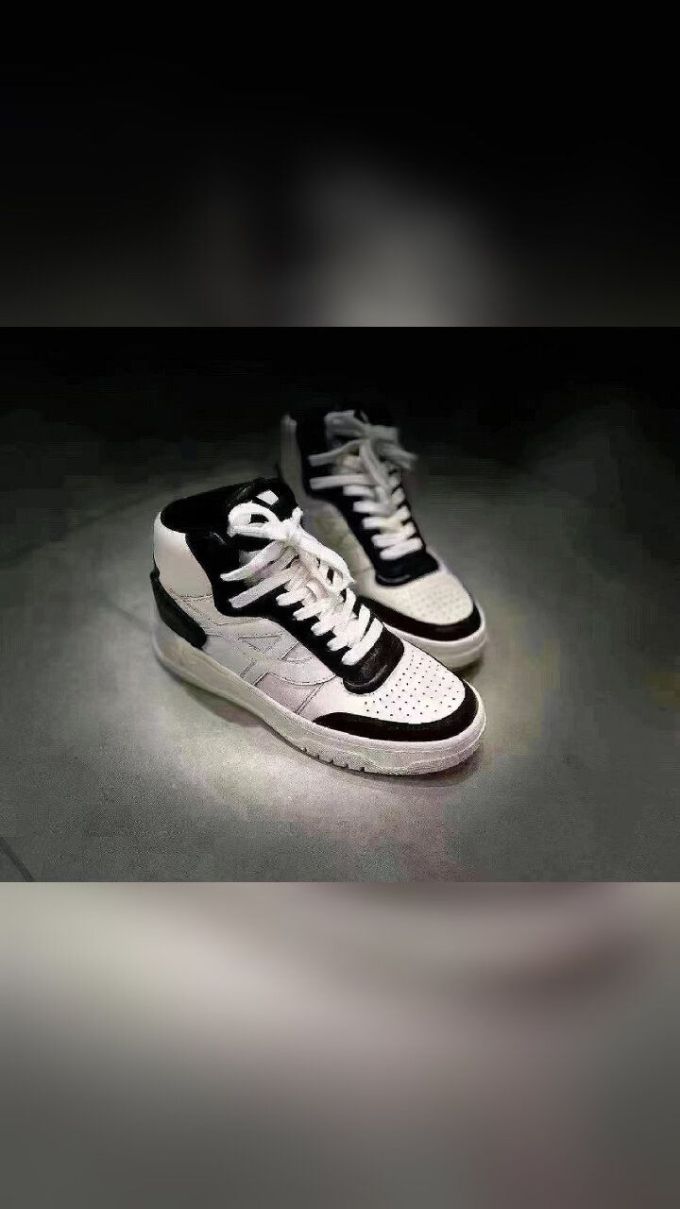 高帮 系带 皮革