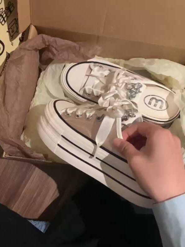 高帮 系带 布面