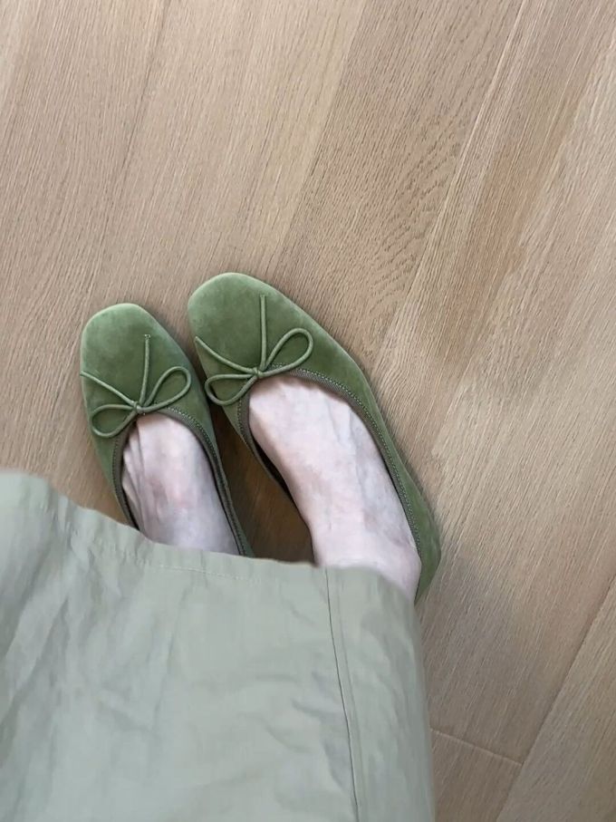 圆头 浅口鞋 皮革 