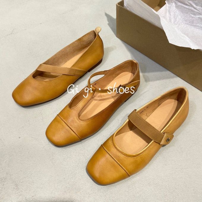方头 松紧带 中口鞋 皮革