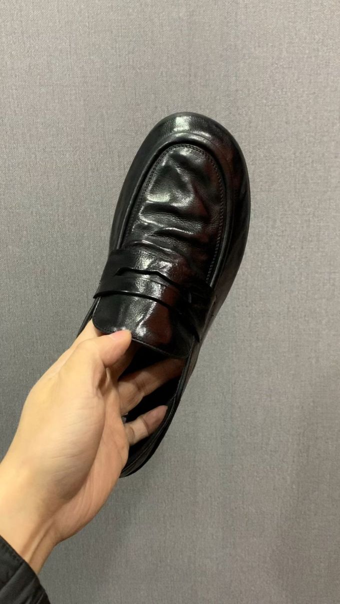 圆头 低帮 深口鞋 皮革