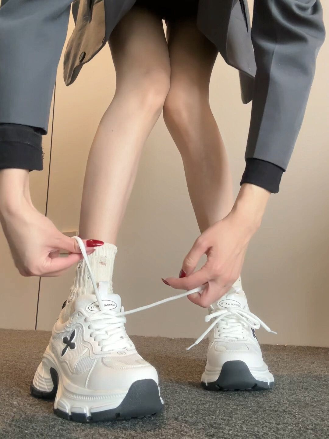 高帮 系带 网面 高帮 系带 网面 - VALI鞋履AI设计主图